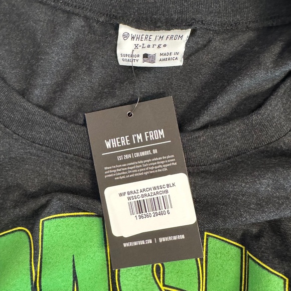 NWT Women's Cropped Crew-Neck Brasil T-Shirt XL - Picture 4 of 5